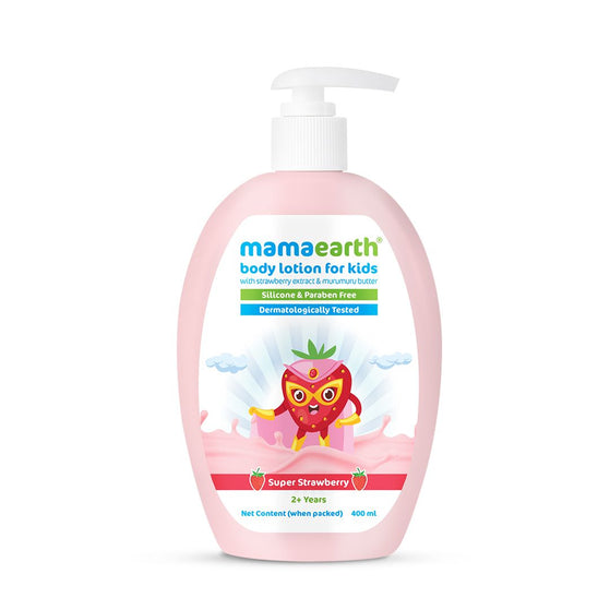 Super Strawberry Body Lotion for Kids With Strawberry & Shea Butter - 400 ml