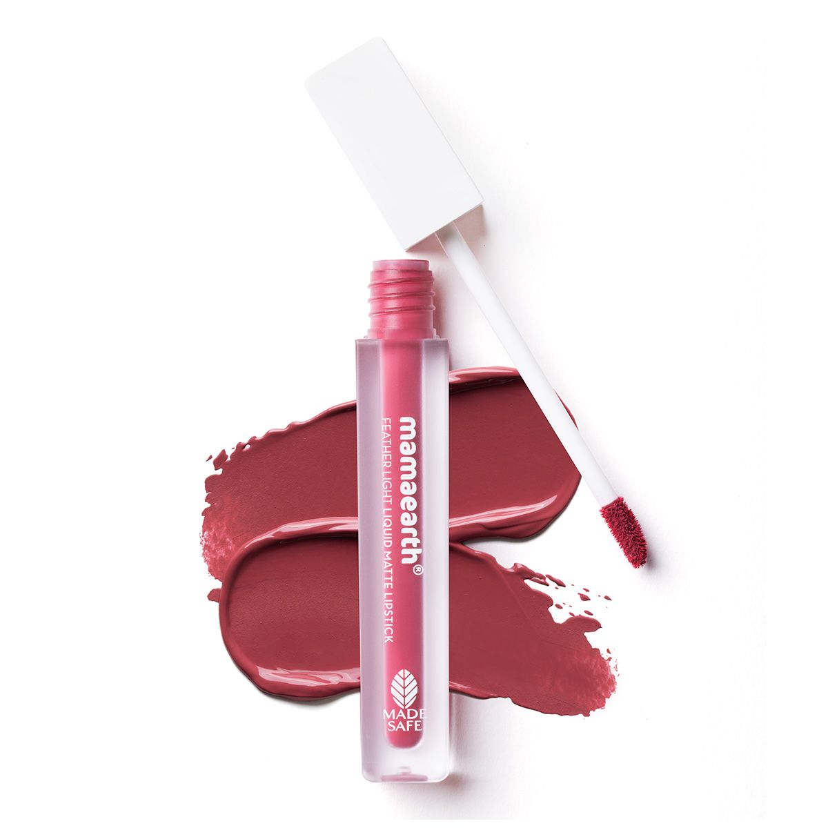 Mamaearth Feather Light Liquid Matte Lipstick 04 Nude with Rice Water and Niacinamide for Glass Skin, 100 ml