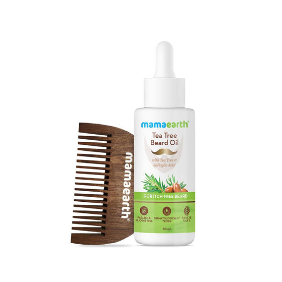 Tea Tree Beard Oil With Tea Tree & Salicylic Acid For Itch-Free Beard – 30 ml