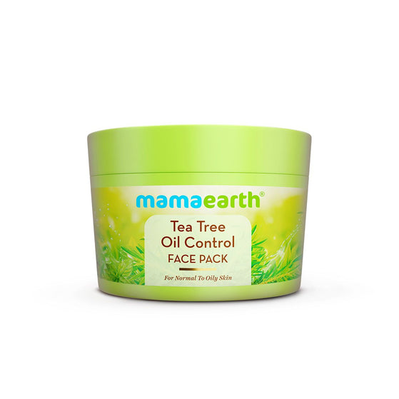 Tea Tree Oil Control Face Pack with Tea Tree & Salicylic Acid for Normal to Oily Skin - 200 g