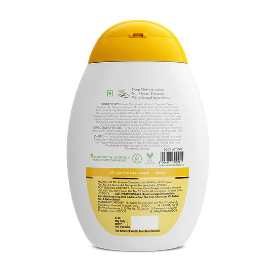 Ubtan Body Lotion with Turmeric & Kokum Butter for Glowing Skin – 200 ml