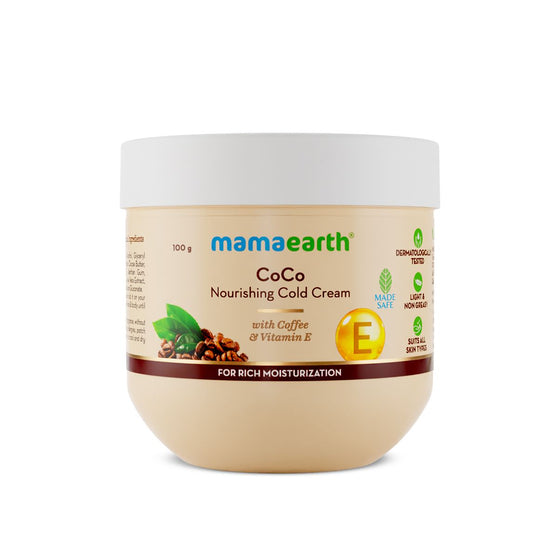 CoCo Nourishing Cold Cream With Coffee and Vitamin E For Rich Moisturization - 100 g