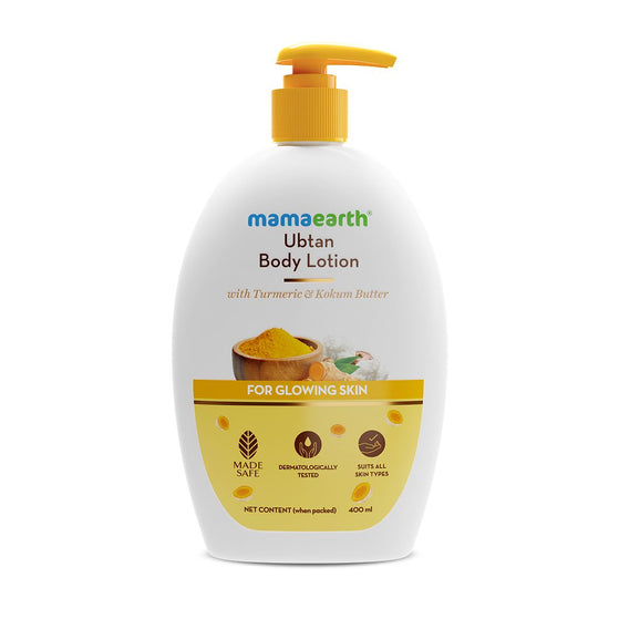 Ubtan Body Lotion with Turmeric and Kokum Butter for Glowing Skin - 400 ml