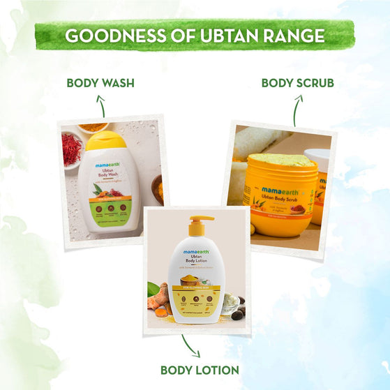 Ubtan Body Lotion with Turmeric and Kokum Butter for Glowing Skin - 400 ml