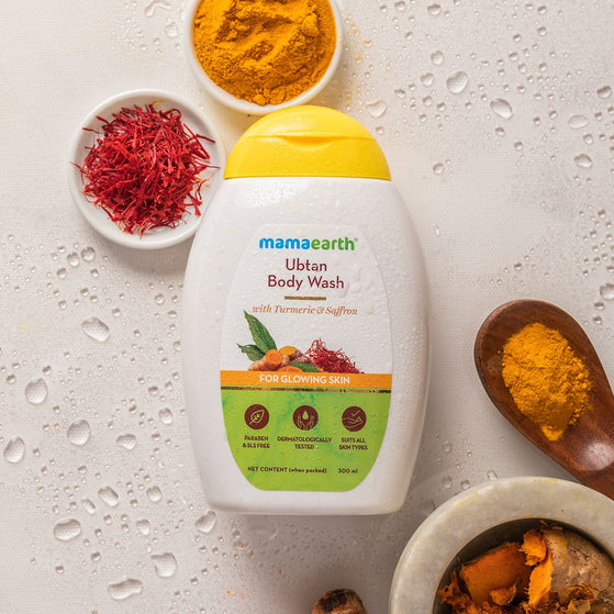 Ubtan Body Wash With Turmeric and Saffron for Glowing Skin - 300 ml