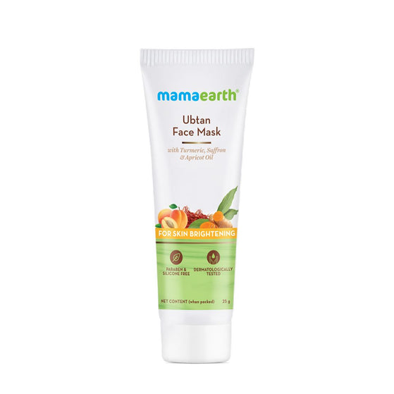 Ubtan Face Mask with Saffron & Turmeric for Skin Brightening and Tan Removal - 20g