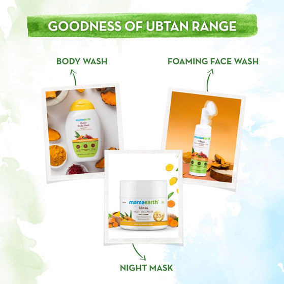 the goodness of ubtan range of mamaearth