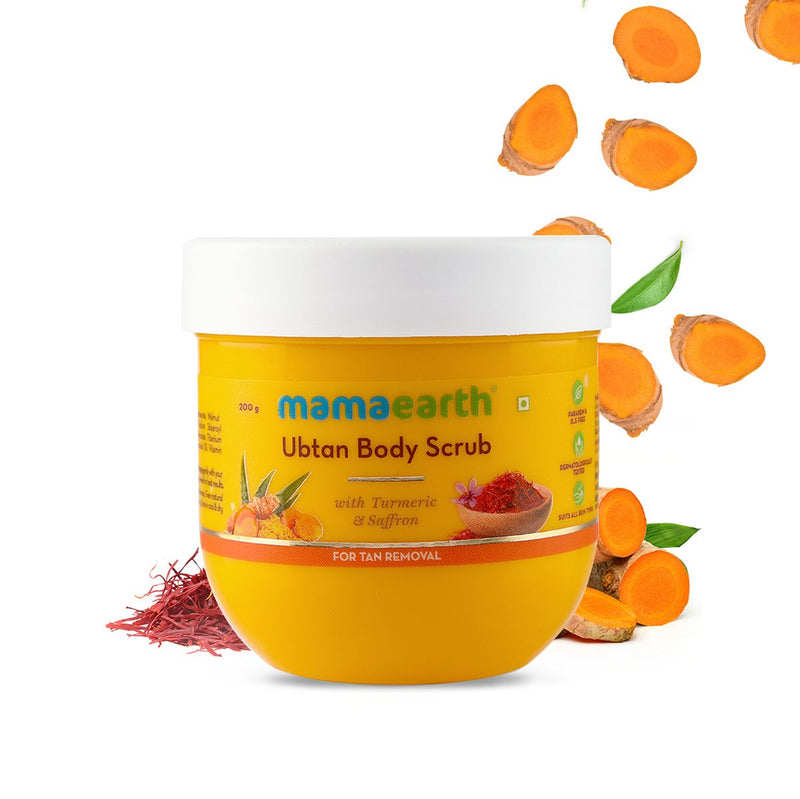 Ubtan Body Scrub with Turmeric and Saffron for Tan Removal - 200 g