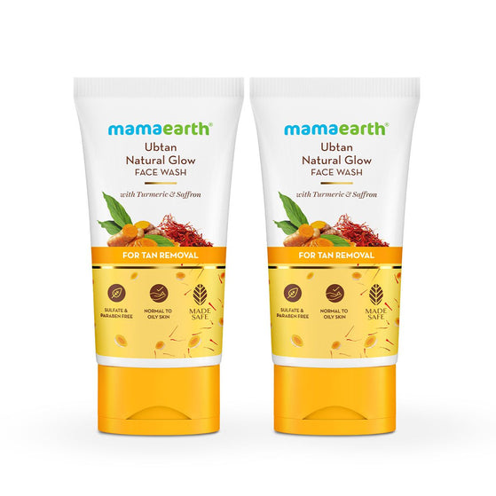 Mamaearth ubtan face wash 150ml pack of 2
