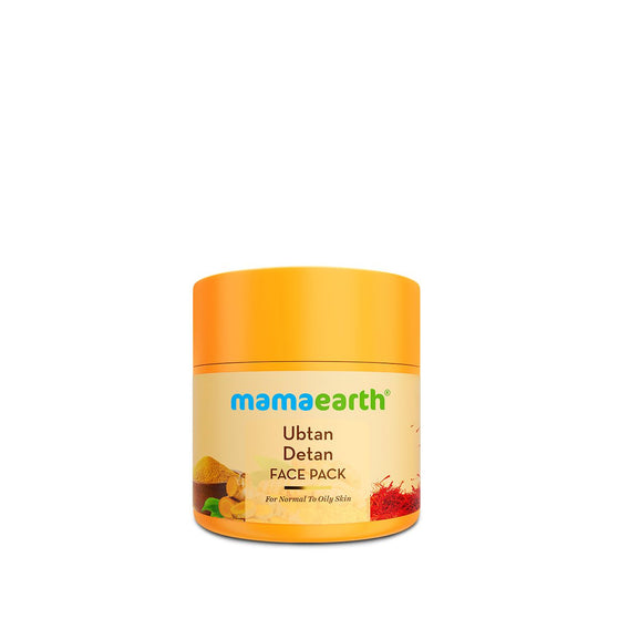 Ubtan Detan Face Pack with Turmeric & Saffron for Normal to Oily Skin - 100 g