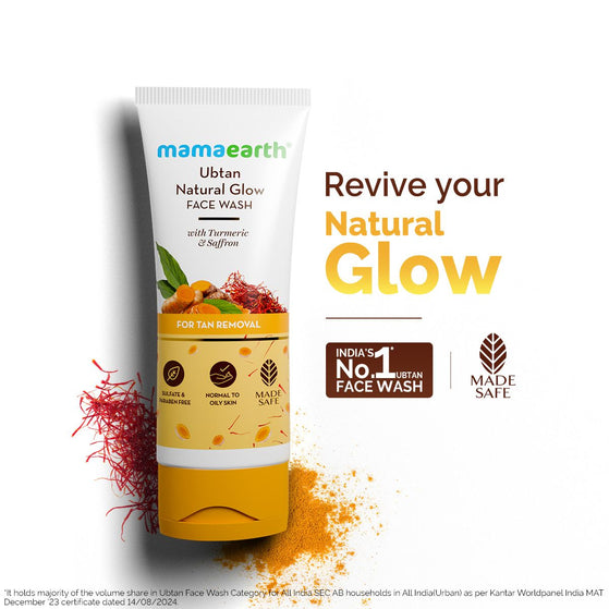 Ubtan natural glow face wash 100ml revive glow
