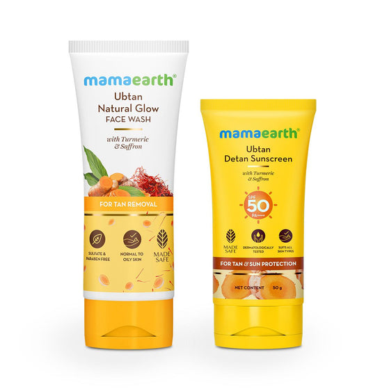 Ubtan Cleanse & Sun-Shield Combo - 100ml + 50g