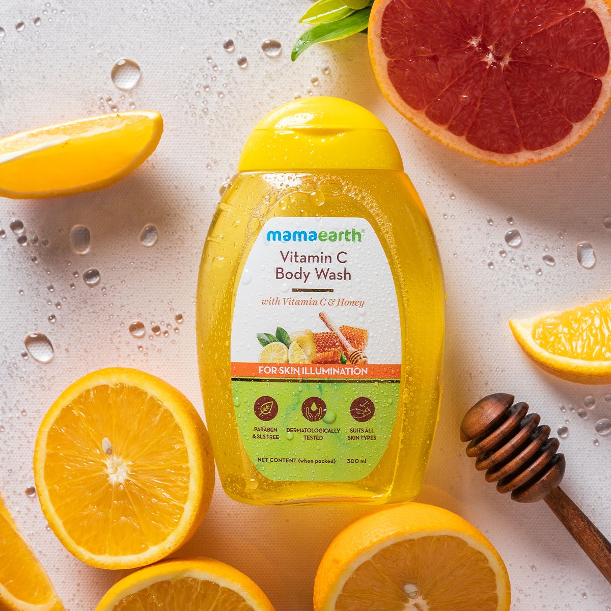 Vitamin C Body Wash with Vitamin C and Honey for Skin Illumination - 300ml