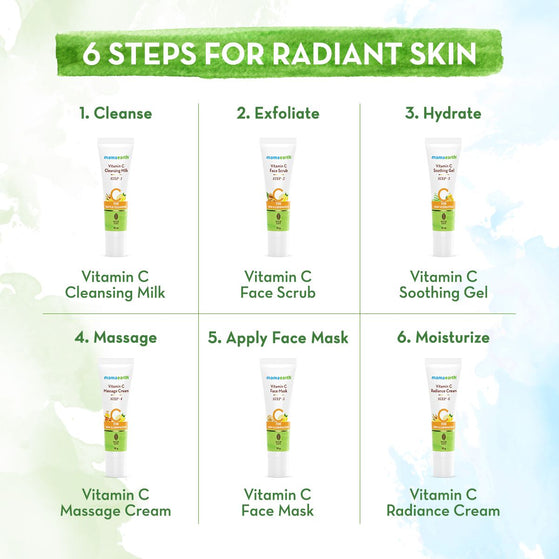 Vitamin C Facial Kit with Vitamin C & Turmeric for Skin Illumination - 60 g