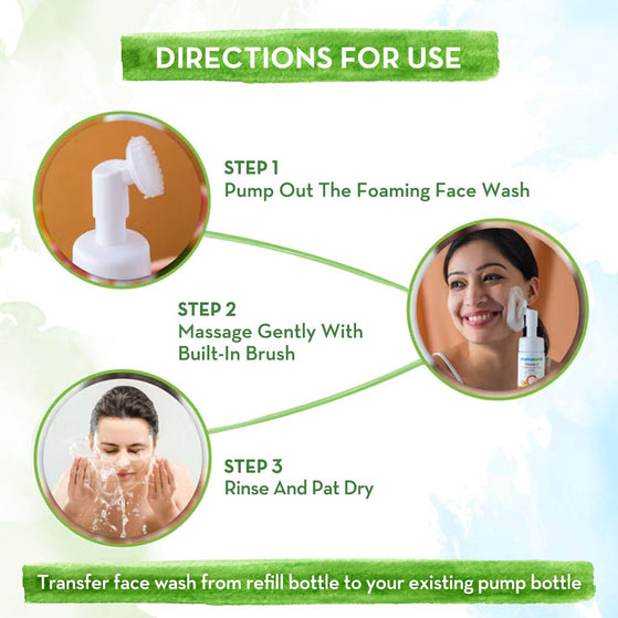 how to use mamaearth vitamin c foaming face wash