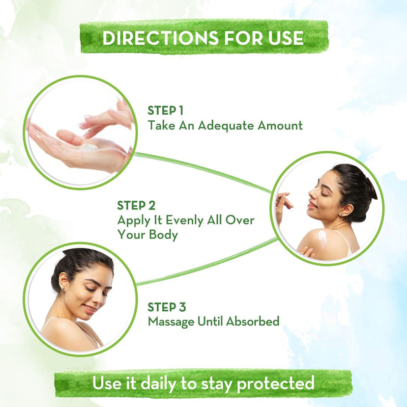 Sunscreen Body Lotion with SPF 30 - 300 ml | Vitamin C Pack of 2