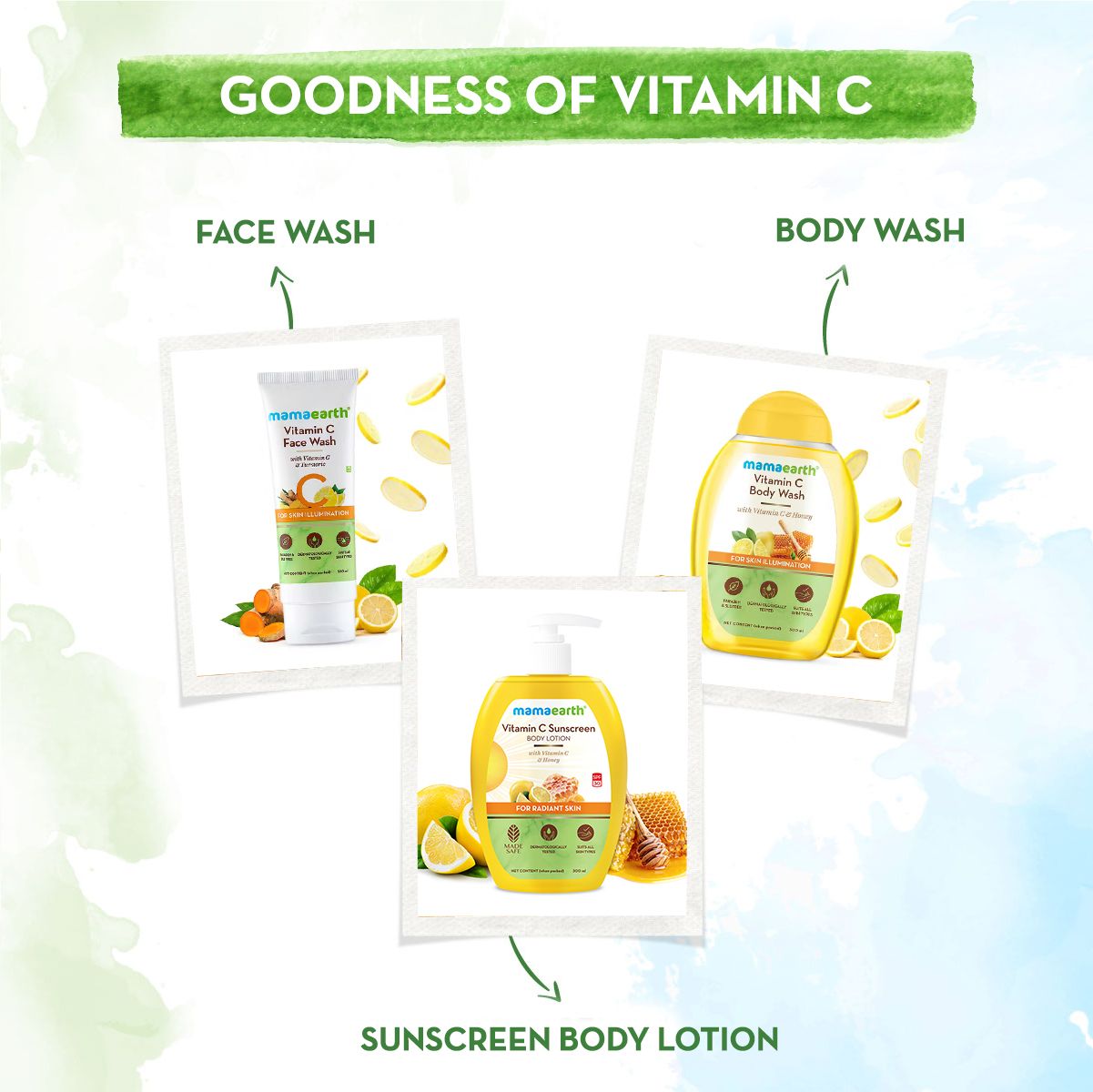 Sunscreen Body Lotion with SPF 30 - 300 ml | Vitamin C Pack of 2
