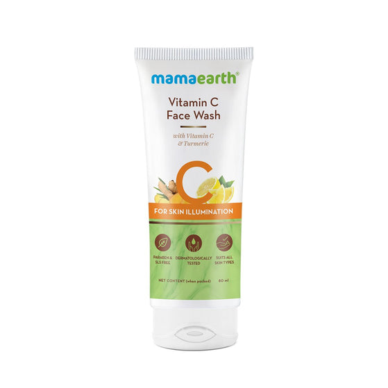 Vitamin C Face Wash with Vitamin C and Turmeric for Skin Illumination - 80ml