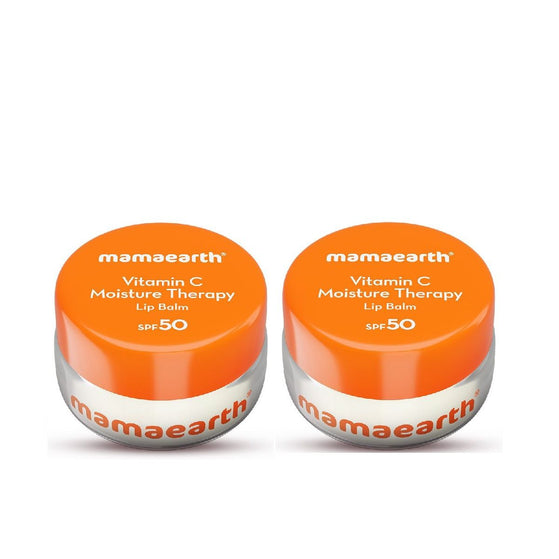 Vitamin C Moisture Therapy Lip Balm SPF 50 with Vitamin C & Honey for Lip Lightening - 15 g (Pack of 2)