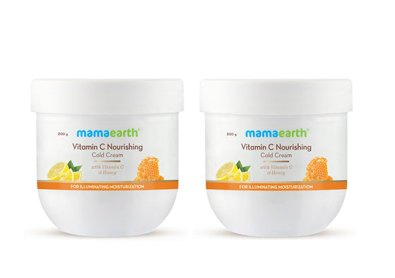 Vitamin C Nourishing Cold Cream with Vitamin C & Honey for Illuminating Moisturization - 200 g Pack of 2