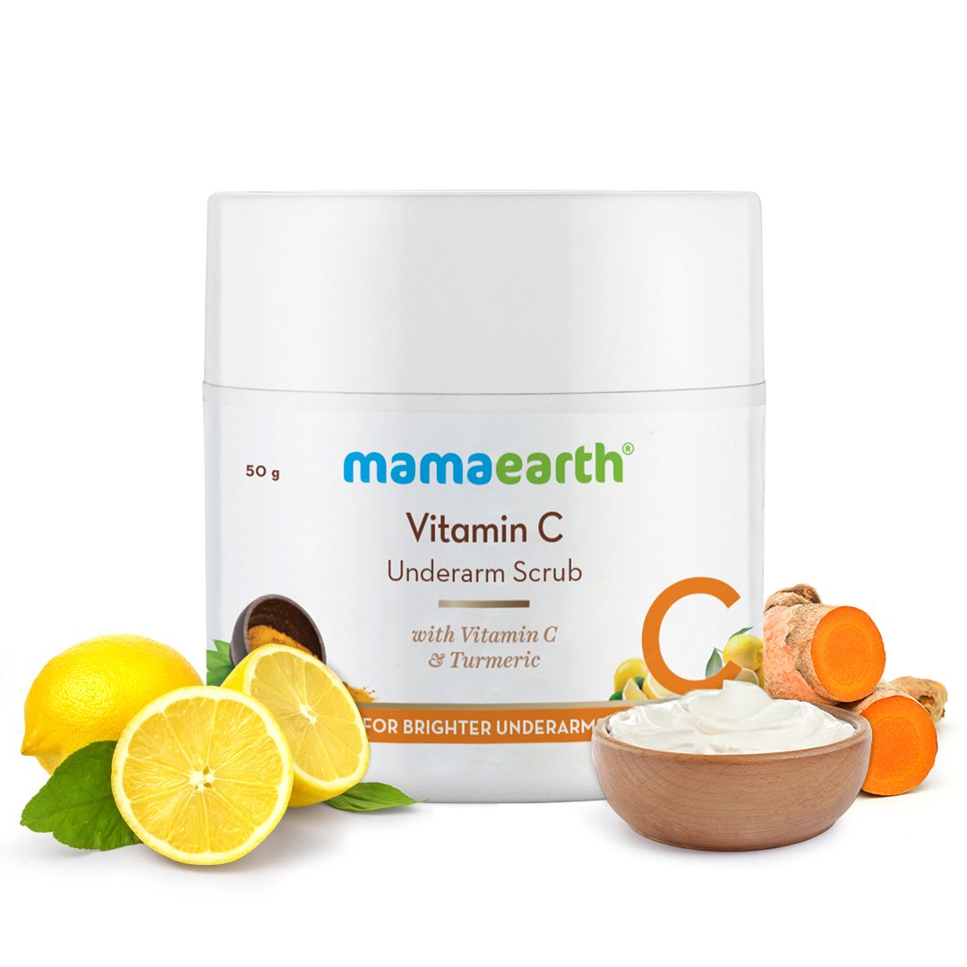 Vitamin C Underarm Scrub with Vitamin C and Turmeric for Brighter Underarms – 50 g