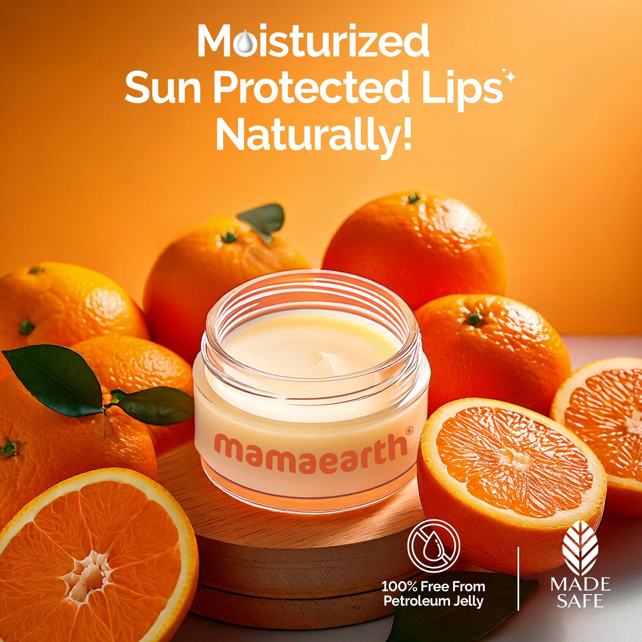 mamaearth vitamin c lip balm Moisture Therapy SPF 50 for Dry & Chapped Lips 15 gm Just open Mamaearth Vitamin C 100% Natural