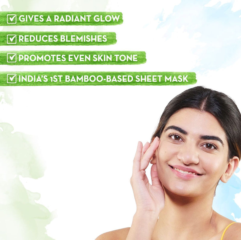 Vitamin C Bamboo Sheet Mask with Vitamin C and Honey for Skin Illumination - 25 g