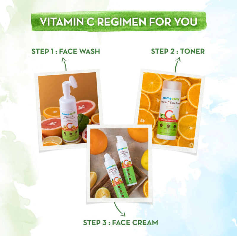 Vitamin C Foaming Face Wash with Vitamin C and Turmeric for Skin Illumination - 150ml (Pack of 2)