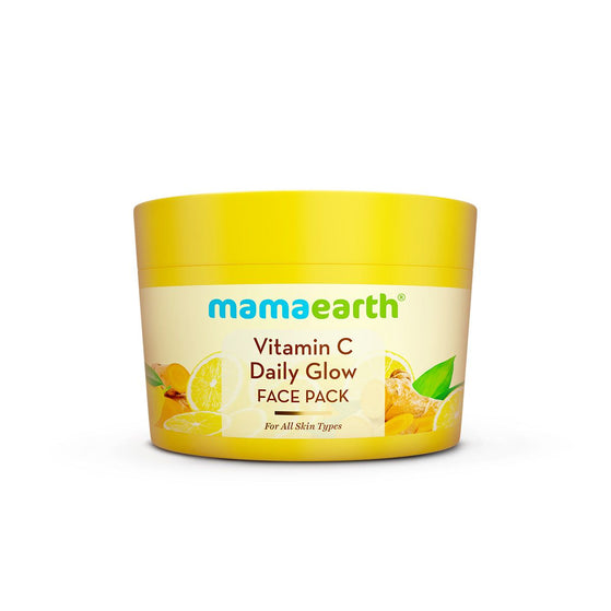 Vitamin C Daily Glow Face Pack with Vitamin C & Turmeric for Illuminating Skin - 200 g