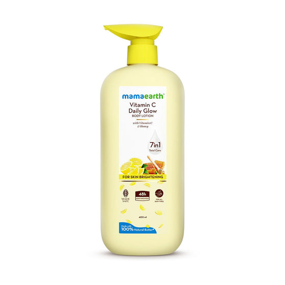 Mamaearth Vitamin C Daily Glow Body Lotion For Skin Brightening 400 ml