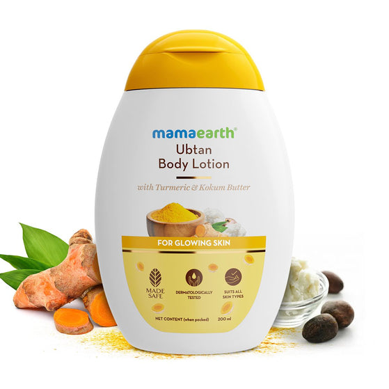 Ubtan Body Lotion with Turmeric & Kokum Butter for Glowing Skin – 200 ml