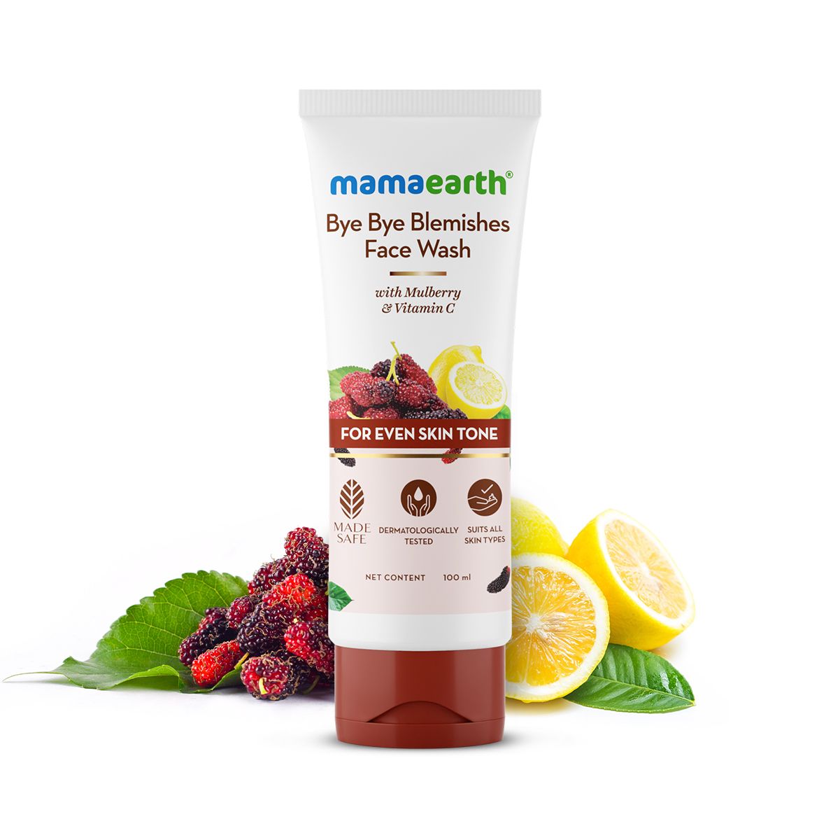 Mamaearth Bye Bye Blemishes Face Wash with Rice Water and Niacinamide for Glass Skin, 100 ml