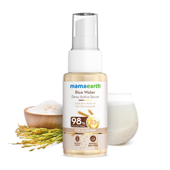 Rice Water Dewy Active Serum With Rice Water & 10% Niacinamide For Glass Skin - 50 ml