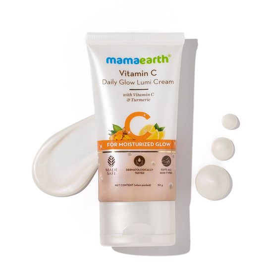 Vitamin C Daily Glow Lumi Cream with Vitamin C & Turmeric for Highlighter Like Glow - 30 g