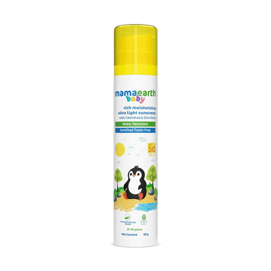 Baby Rich Moisturizing Ultra Light Sunscreen tube front view